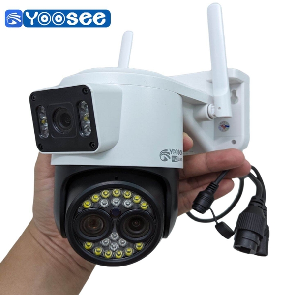 Camera Xoay2 mắt kép 5.0Megapixels anten ,âm thanh 2 chiều .36 led hồng ngoại+sáng , ZOOM CƠ 6X