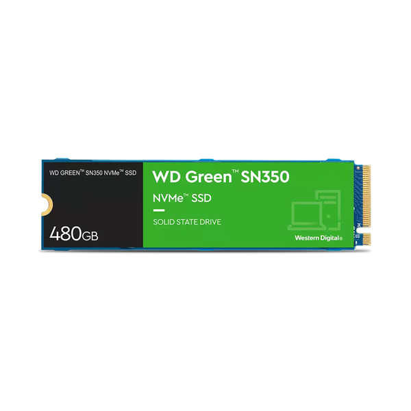 Ổ Cứng SSD WD Green SN350 480GB M.2 2280, PCIE NVME Gen 3x4 (WDS480G2G0C)