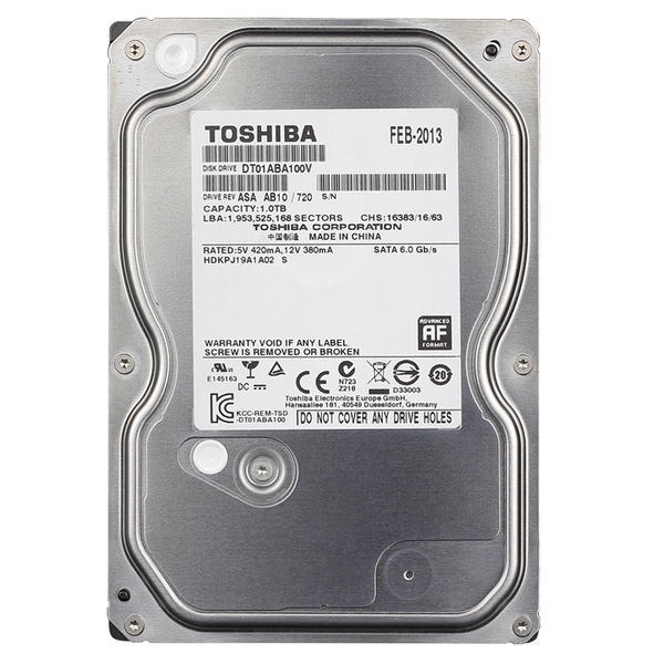 Ổ cứng HDD Toshiba 1Tb SATA3 7200rpm