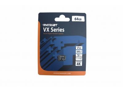 Thẻ nhớ Patriot VX V30 - 64GB MICRO SDXC V30 w/o Adaptor (New)