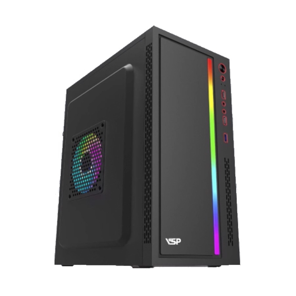 Case VSP V206 Black | USB 3.0, Led RGB, Không Fan