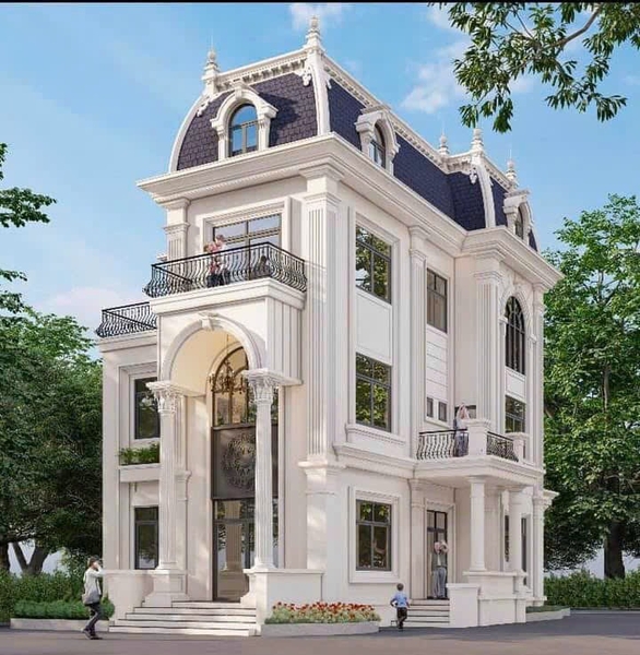 Biệt thự tân cổ điển pha đôi nét hiện đại đẹp ngất ngây của gia chủ ở Thanh Hóa