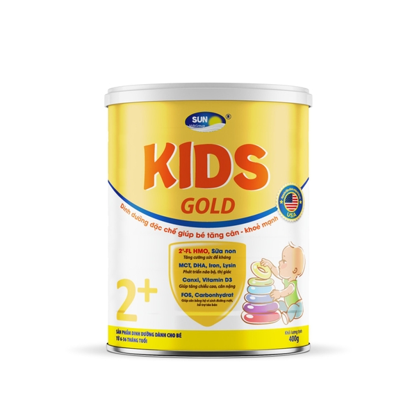 Sữa KIDS GOLD SUN Milk Group 400g – Sản phẩm dinh dưỡng đặc chế giúp trẻ phát triển toàn diện.
