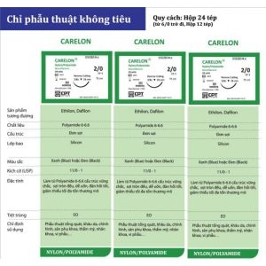 Chỉ phẫu thuật Carelon (Nylon) CPT