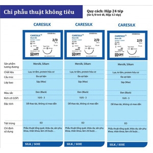 Chỉ phẫu thuật Caresilk (Silk) CPT