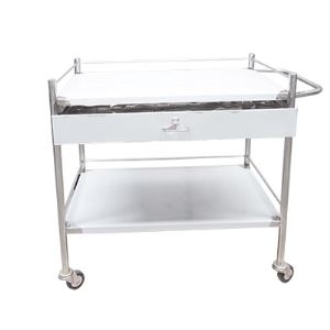 Xe đẩy inox 2 tầng 50 x 80 (có hộc)