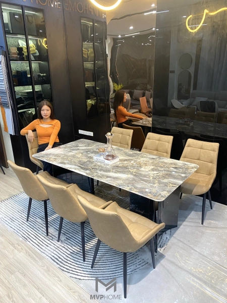 Bàn Marble Pandora 6 ghế đẹp, tinh tế, tự nhiên