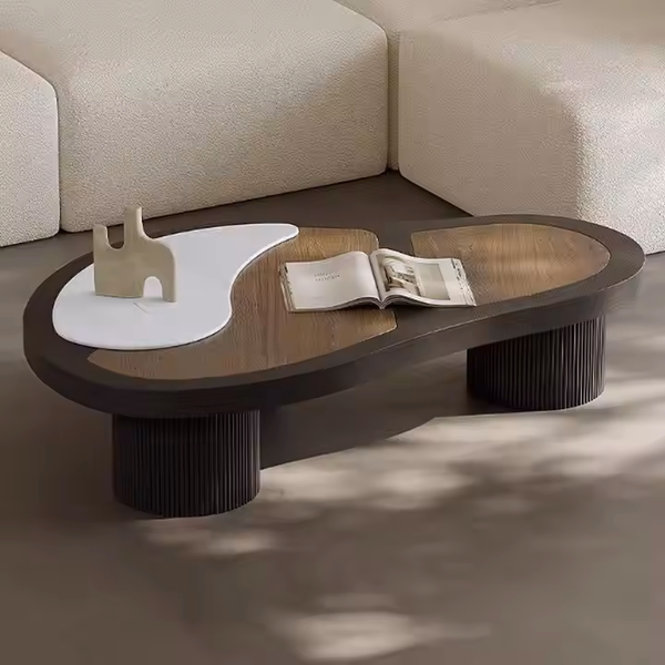 Bàn trà chân gỗ kiển bt111