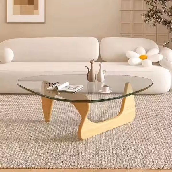 Bàn trà noguchi gỗ sồi mang phong cách nhật bản