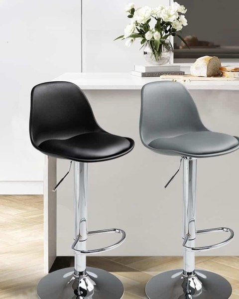 Ghế bar mini phiên bản màu ghi đen đẹp