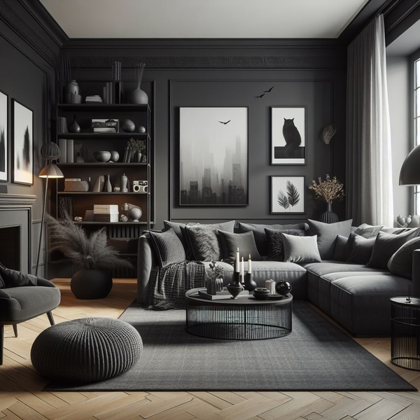 Lựa chọn màu sắc chủ đạo 2024 - Xám đậm