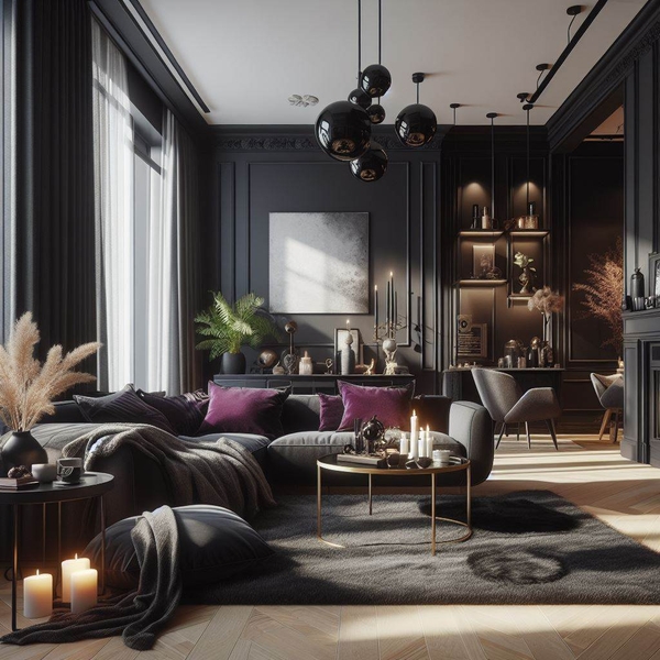 Lựa chọn màu sắc chủ đạo không gian - Màu tím