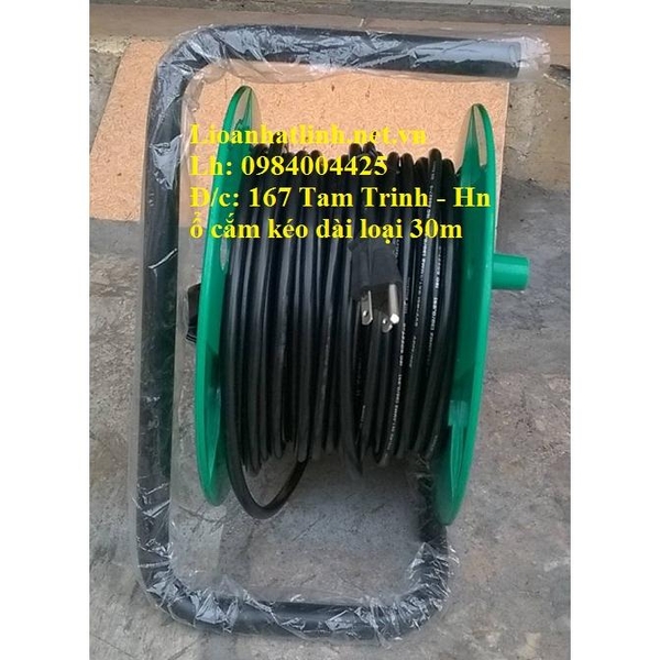 Ổ CẮM KÉO DÀI QUAY TAY LIOA KIỂU RULO 30M DÂY 3 LÕI ( QT30 - 3 - 10A)