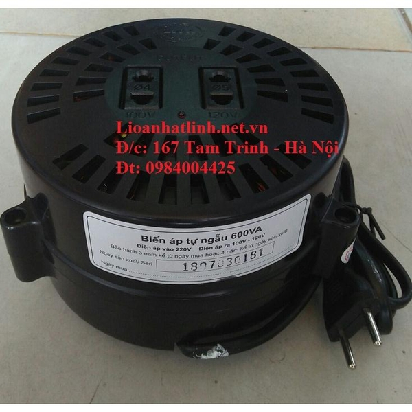 BIẾN ÁP TỰ NGẪU LIOA 600VA - 600W