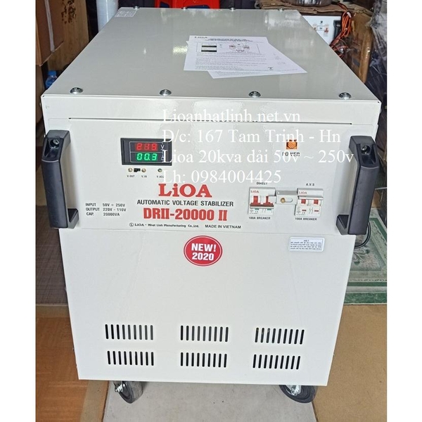 LIOA 20KVA DRII THẾ HỆ 2 ĐỜI MỚI NHẤT 2024 - 2025 DÂY ĐỒNG 100%