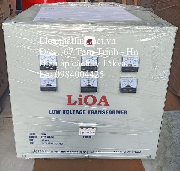 may-bien-ap-cach-ly-380v-220v-15kva-lioa