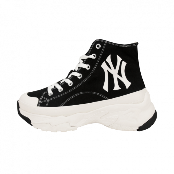giày mlb chunky high new york yankees black