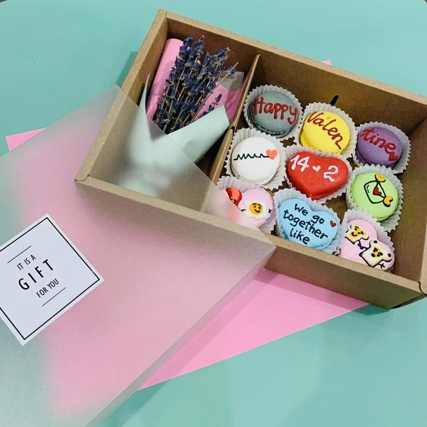 Sét Bánh Valentine Hoa Khô