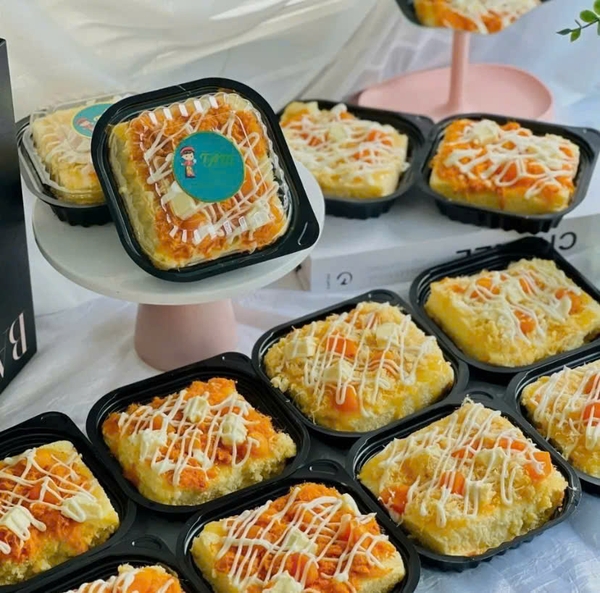 bông lan trứng muối mini