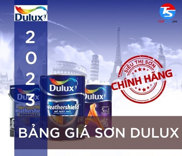 Báo giá sơn Dulux trong nhà mới nhất tại Topson Việt Nam | Topson.vn