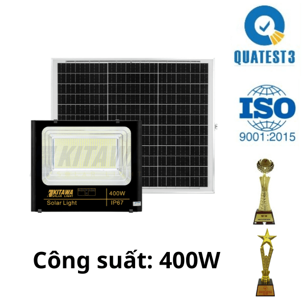 [400W] Đèn Pha Năng Lượng Mặt Trời Kitawa 400W Siêu Sáng - DP1400