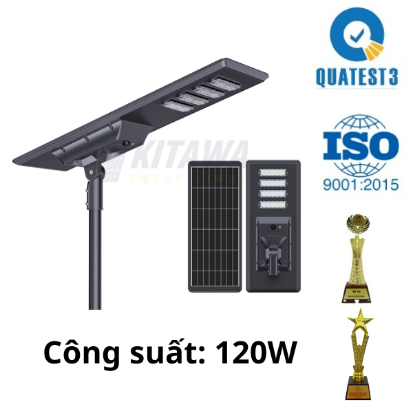 [120W] Đèn Liền Thể Công Trình Năng Lượng Mặt Trời 120W Nova - NV.120