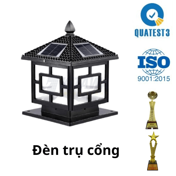 Đèn Trụ Cổng Năng Lượng Mặt Trời SV73