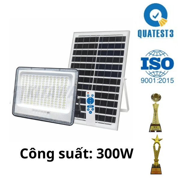 Đèn pha năng lượng mặt trời 300W