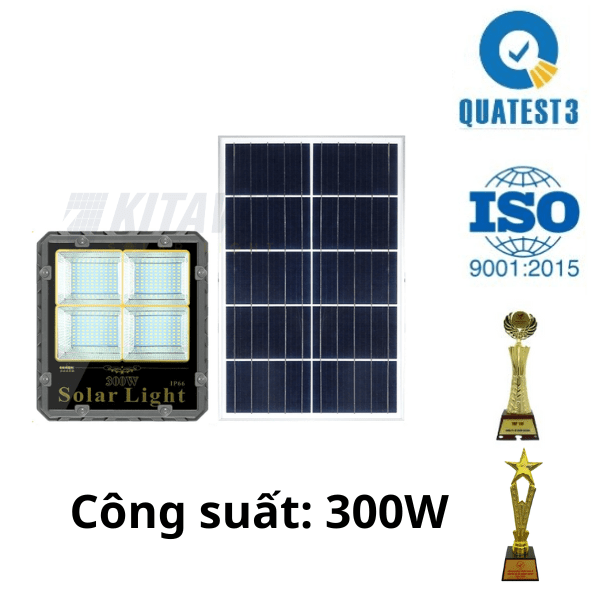 [300W] Đèn pha năng lượng mặt trời Kitawa 300W DP6300