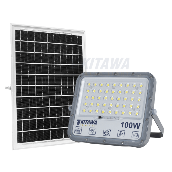 [100W] Đèn Pha Chống Chói Năng Lượng Mặt Trời 100W KITAWA - DP15.100