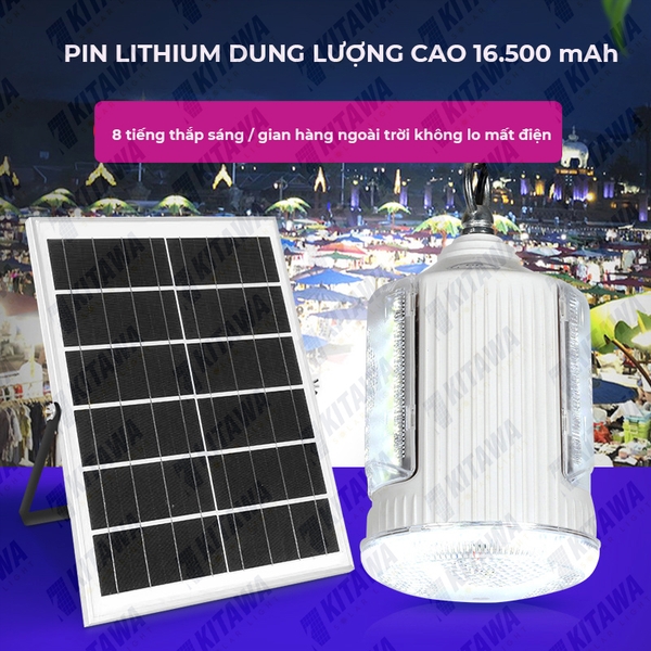 Đèn năng lượng mặt trời dành cho các gian hàng buôn bán GH036