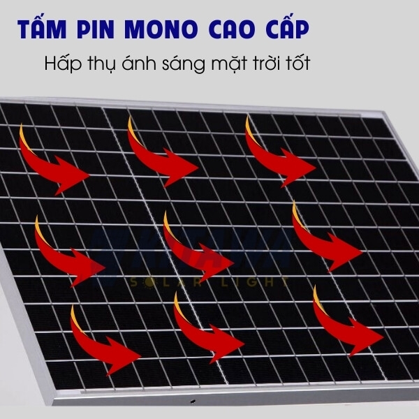 Đèn Bàn Chải Công Trình Năng Lượng Mặt Trời 60W KITAWA - BCCT12.60