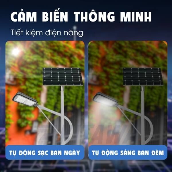 Đèn Bàn Chải Công Trình Năng Lượng Mặt Trời 60W KITAWA - BCCT12.60