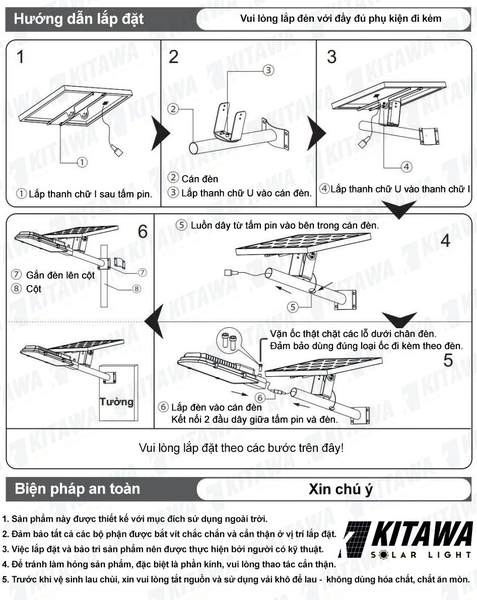 [200W] Đèn Năng Lượng Mặt Trời Công Trình Kitawa BC8200