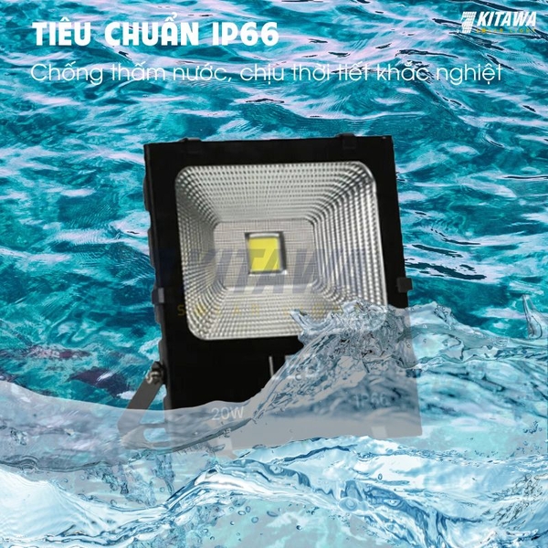 Đèn Pha LED Điện 20W KITAWA Chip LED COB 5054 - AC.DP03.20