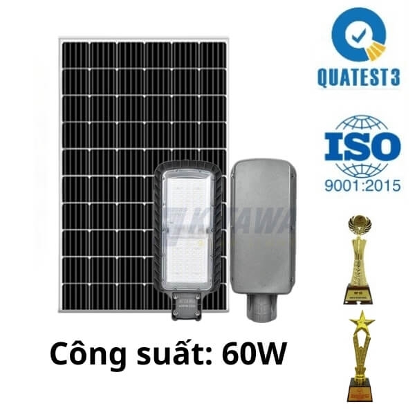 Đèn Bàn Chải Công Trình Năng Lượng Mặt Trời 60W KITAWA - BCCT12.60
