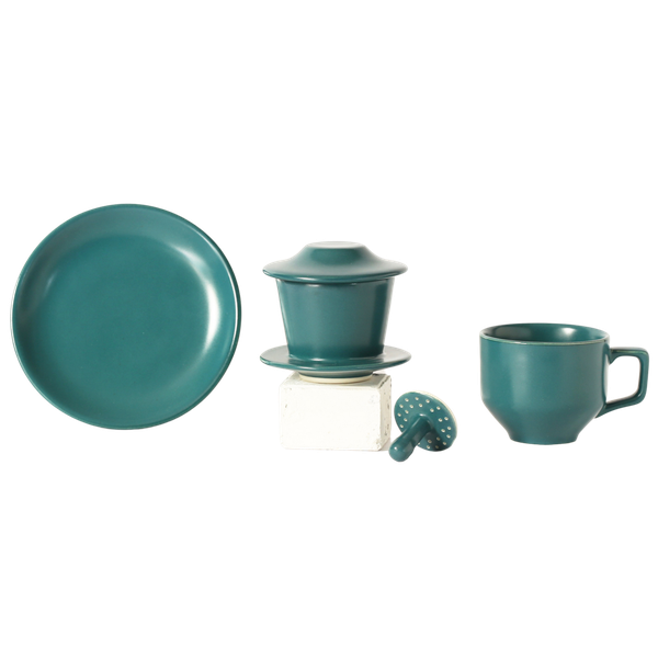 Ceramic Phin Coffee Set (3 colours)