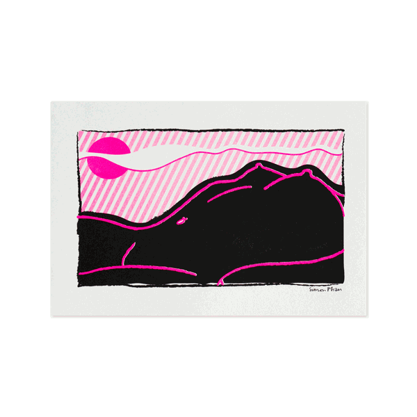 Bodyscape Sunrise A4 Riso Print