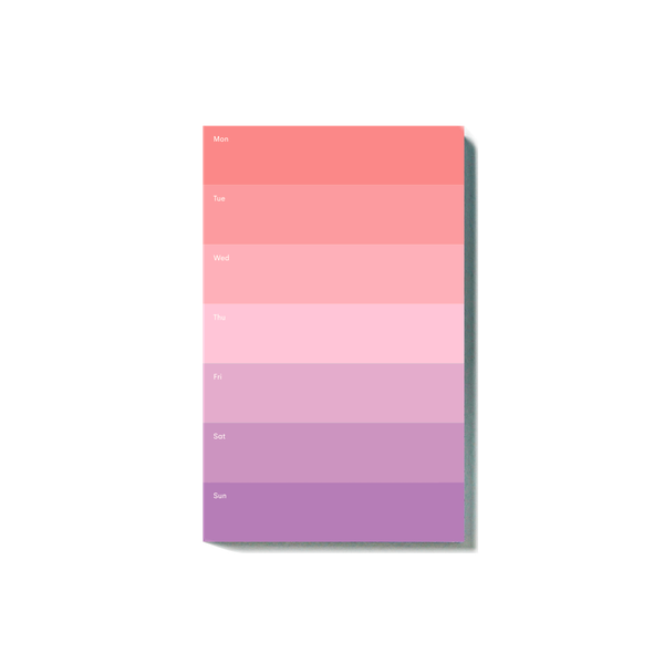Sunset Weekly Notepad