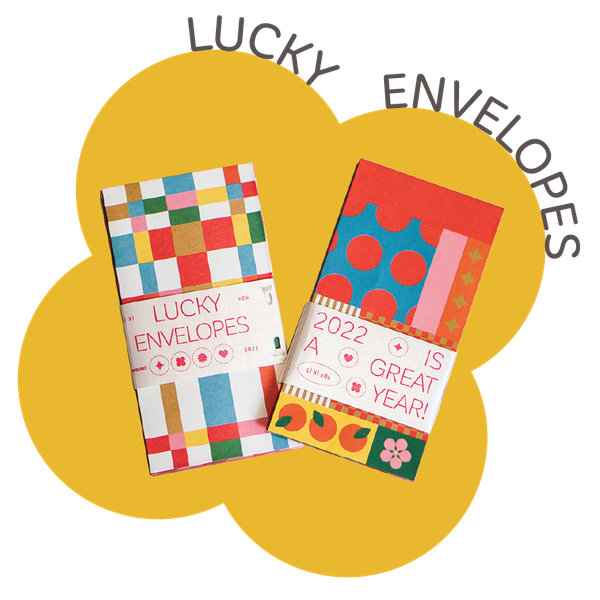 Graphic Lì Xì Lucky Envelopes (Pack of 6)