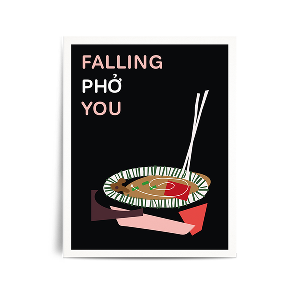 Falling Pho You Postcard