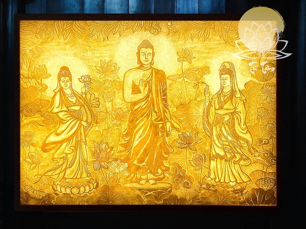 Tranh trúc chỉ phong thủy hình Phật tại Decronow