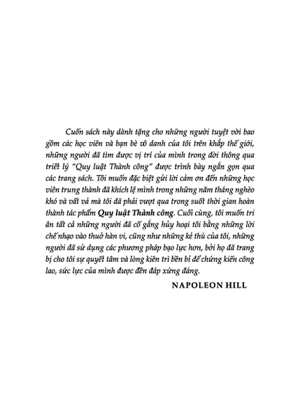 Nấc Thang Kì Diệu Dẫn Tới Thành Công - Napoleon Hill