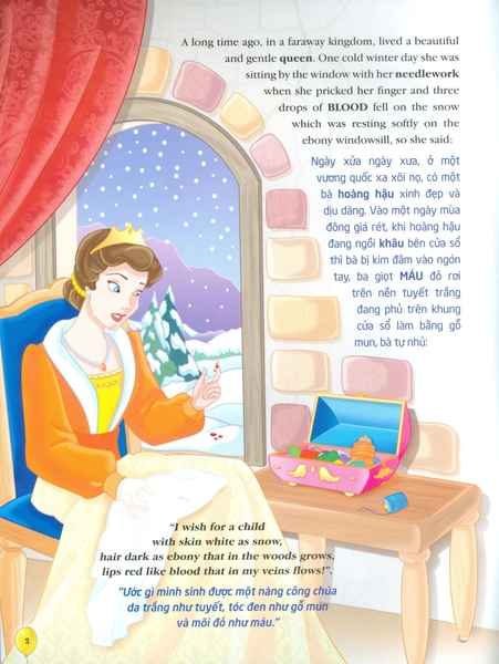 Truyện Song Ngữ Anh - Việt - Nàng Bạch Tuyết Và Bảy Chú Lùn