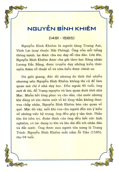 Truyện Tranh Lịch Sử - Trạng Trình Nguyễn Bỉnh Khiêm