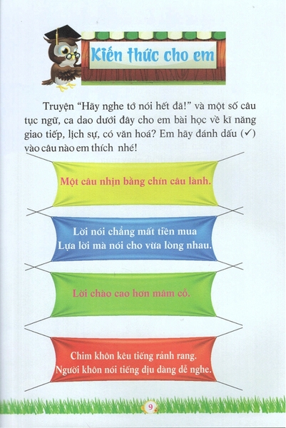 Những Câu Chuyện Giáo Dục - Hãy Nghe Tớ Nói Hết Đã