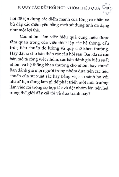 Làm Việc Nhóm - 10 Nguyên Tắc Để Phối Hợp Hiệu Quả