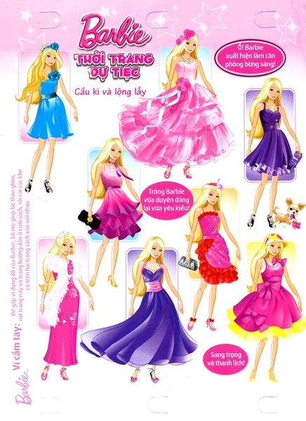 Thời Trang Dự Tiệc - Barbie Thủ Công Dựng Hình Thời Trang