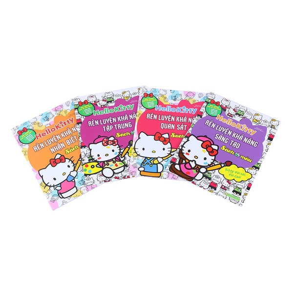 Combo Hello Kitty - Rèn Luyện Các Khả Năng (Sách Tô Màu - Bộ 4 Quyển)