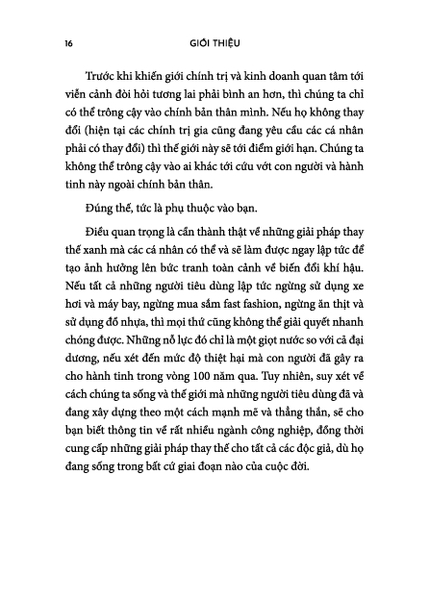 Khí Hậu Đang Biến Đổi Sao Chúng Ta Lại Không?